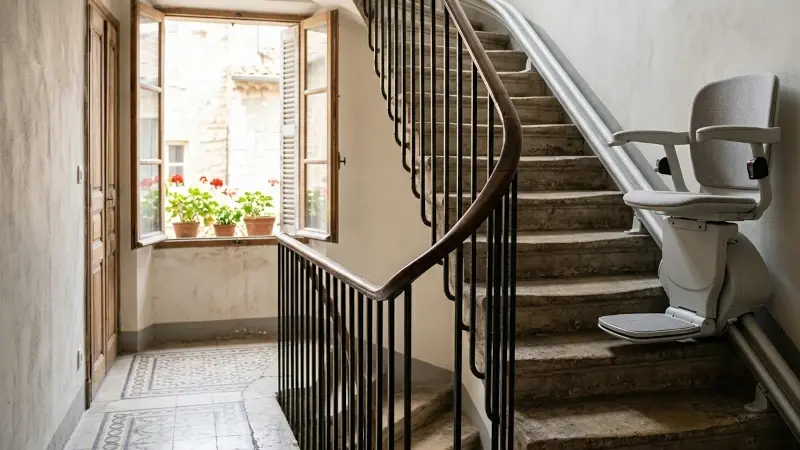 Monte-escalier à Anderlecht (1070)