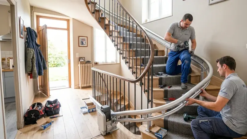 Installation d'un monte-escalier en Belgique : étapes, délais et prix