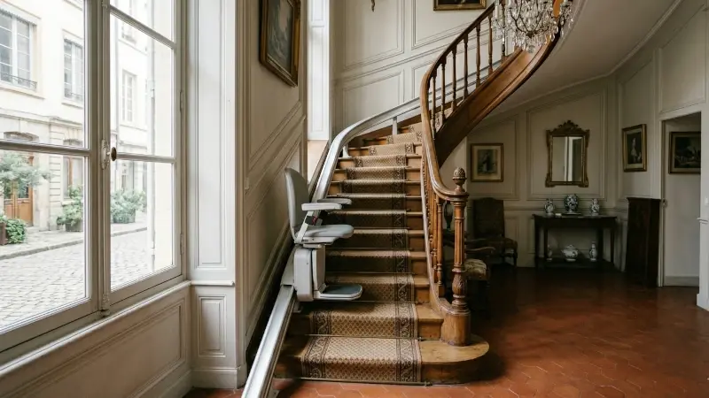 Monte-escalier à Ixelles (1050)