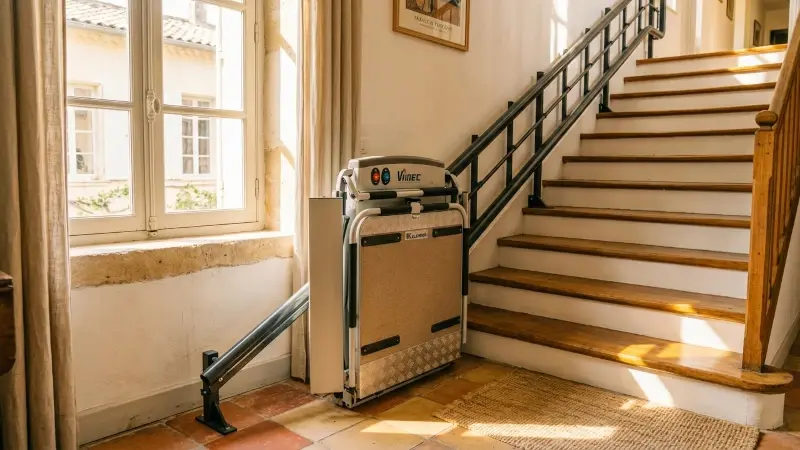Plateforme monte-escalier pour fauteuil roulant : prix en Belgique