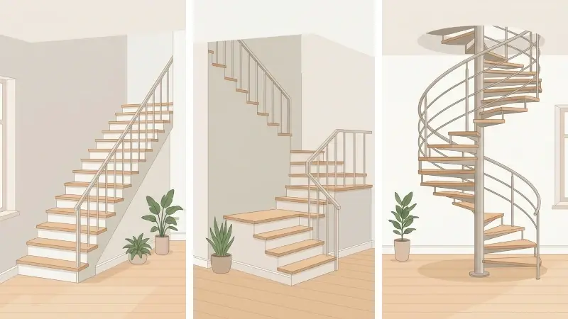 Types d'escaliers